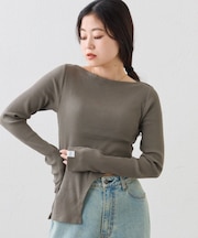 【CIAOPANIC TYPY】オフショルダーカットアウトトップス