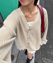 【Ciaopanic】ストーンウォッシュニットカーディガン