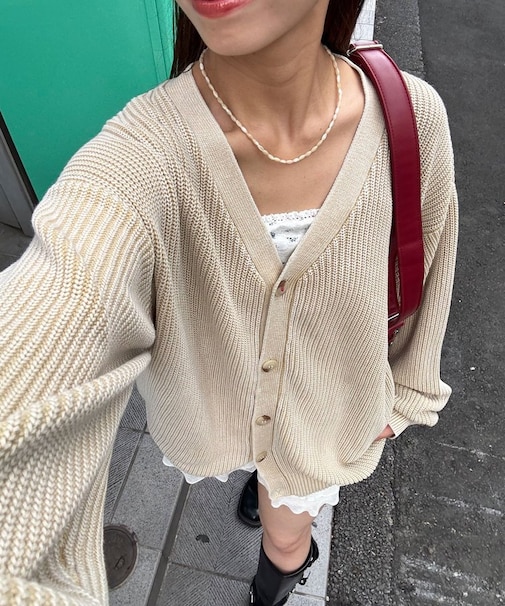 【Ciaopanic】ストーンウォッシュニットカーディガン