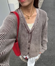 【Ciaopanic】ストーンウォッシュニットカーディガン