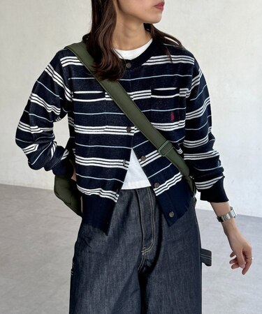 【U.S. POLO ASSN.】スウェットライクポケ付きカーディガン