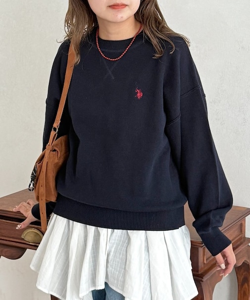 【U.S. POLO ASSN.】スウェットライクニット