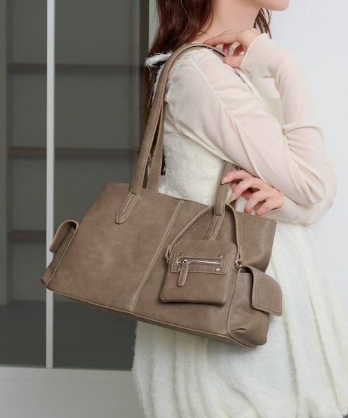 【Kastane】ミニバッグ付きサイドポケットBAG