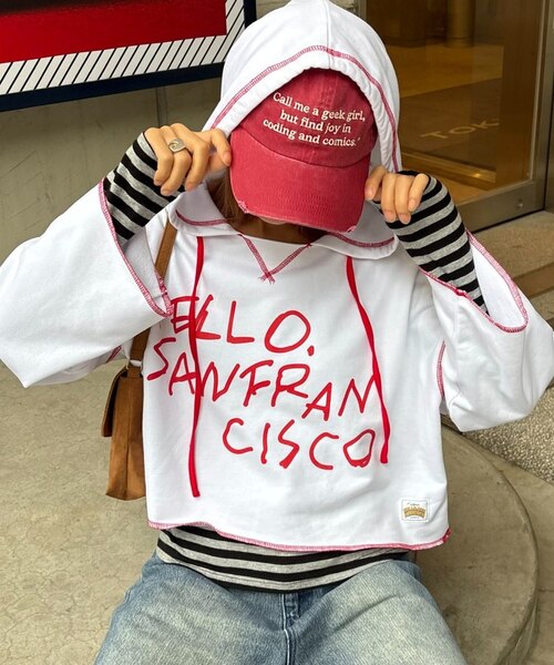 CIAOPANIC TYPY】H.Sフーディープリントパーカー｜パルグループ