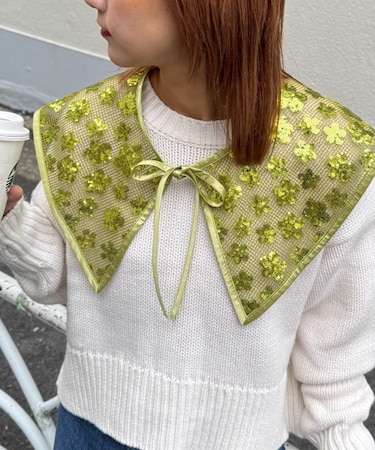 【CIAOPANIC TYPY】H.Sスパンコール付け衿