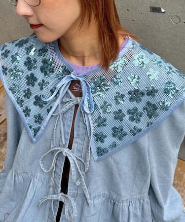 【CIAOPANIC TYPY】H.Sスパンコール付け衿