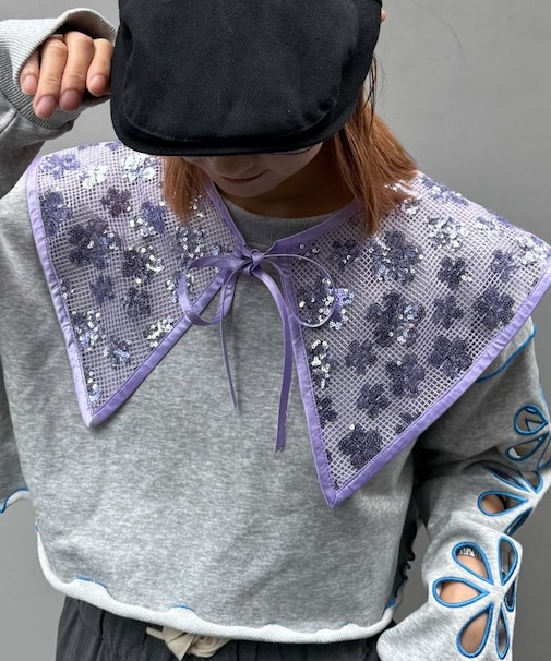 【CIAOPANIC TYPY】H.Sスパンコール付け衿