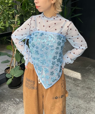 【Ciaopanic】H.Sスパンコールスカーフ