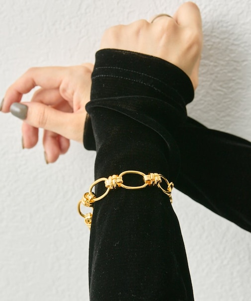 【ear PAPILLONNER】ビッグチェーンブレスレット