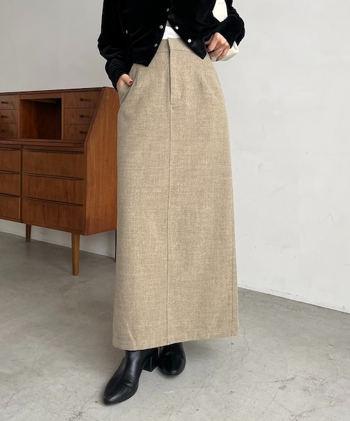 【CAPRICIEUX LE'MAGE】ピーチタッチIラインスカート