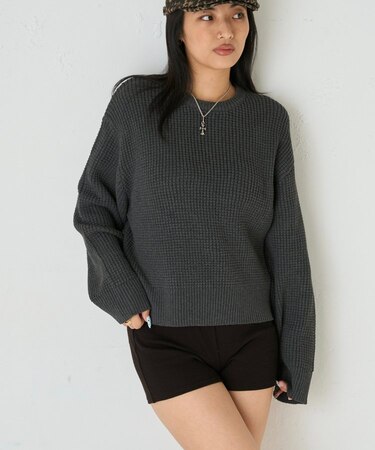 【WHO'S WHO gallery】KOOKYN ワッフル編みクルーニット
