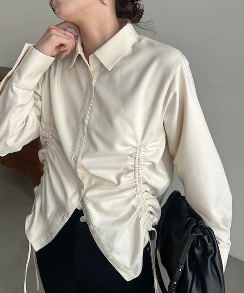 ♡美品♡CAPRICIEUX LE'MAGE ドロストシャツ　ベージュ CAPRICIEUX LE'MAGE】ドロストシャツ[品番：PALW0007509]｜PAL GROUP