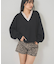 【WHO'S WHO gallery】レースVネックニット