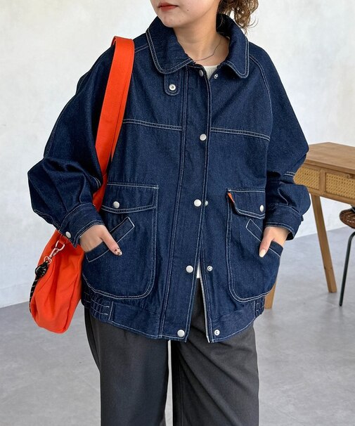 ラグランビッグデニムジャケット