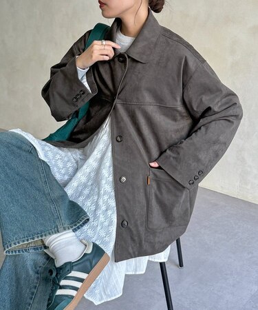 フェイクスエードジャケット