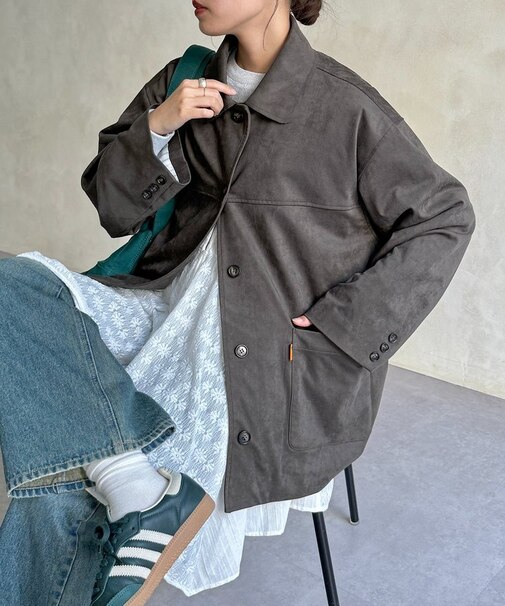 フェイクスエードジャケット