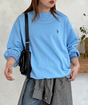 【U.S. POLO ASSN.】リブライン裏毛スウェット