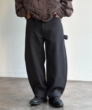 ヘビー天竺カーブペインターパンツ