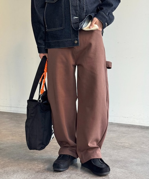 ヘビー天竺カーブペインターパンツ