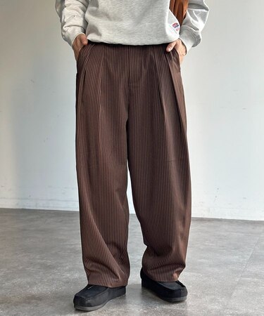 【全骨格対応】タックワイドイージースラックス