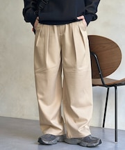 【全骨格対応】タックワイドイージースラックス