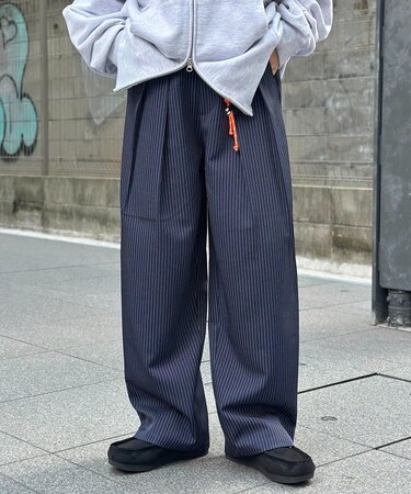 【全骨格対応】タックワイドイージースラックス