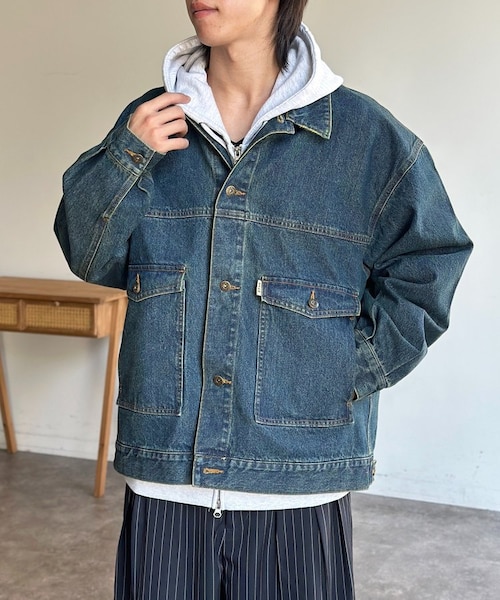 HARRISON VELVET TRUCKER JACKET｜サタデーズニューヨークシティの
