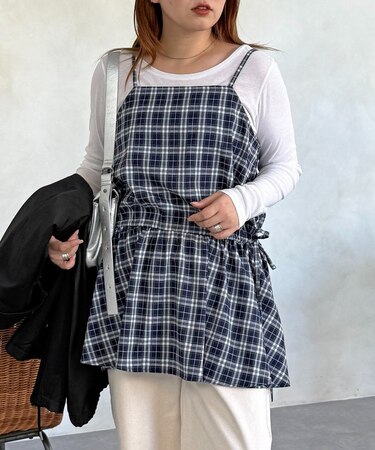 ウエストリボンキャミチュニック