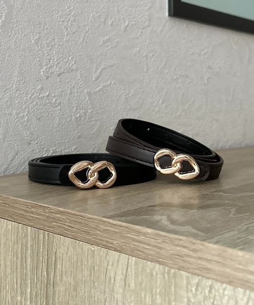 ミニダブルリングバックルベルト