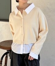 シャツドッキングニットプルオーバー