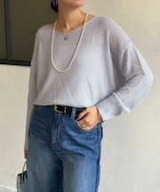 シアーニットプルオーバー