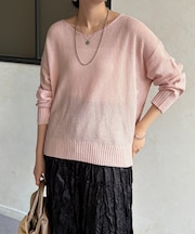 シアーニットプルオーバー