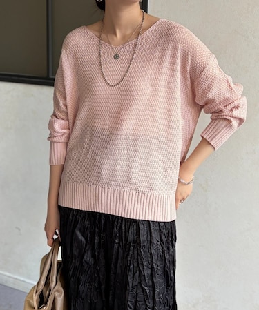 シアーニットプルオーバー