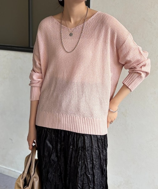 シアーニットプルオーバー