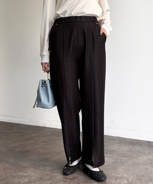 センタースリットパンツ