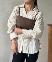 ビスチェ×袖リボンシャツ