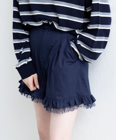 【Kastane】ダブルフリルショートパンツ