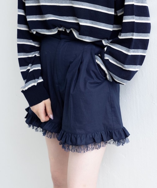 【Kastane】ダブルフリルショートパンツ