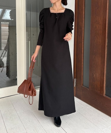 【CAPRICIEUX LE'MAGE】スクエアパフワンピース