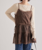 【mystic】シアーレースキャミチュニック