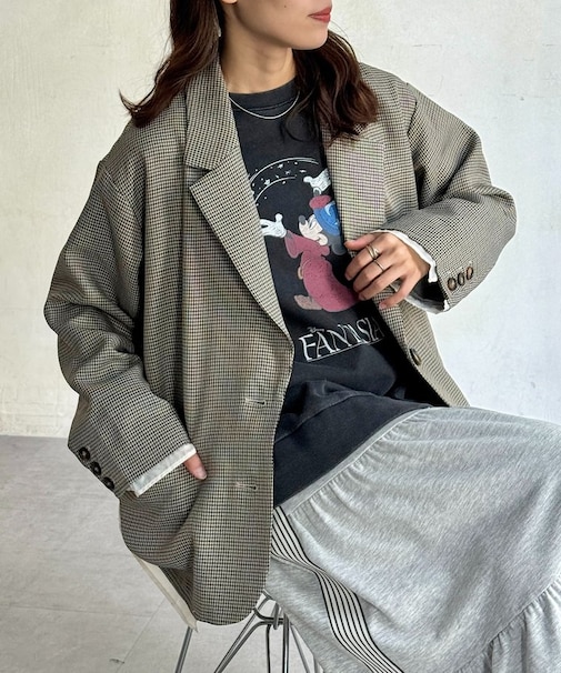 フェイクレイヤードテーラードジャケット