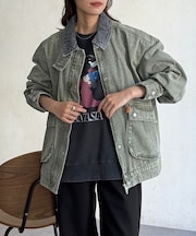 襟配色ハンティングジャケット