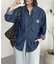 デニムジップシャツ