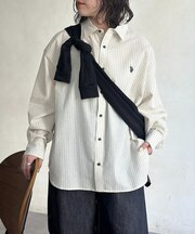 【U.S. POLO ASSN.】シアサッカー長袖シャツ