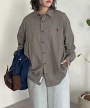 【U.S. POLO ASSN.】シアサッカー長袖シャツ