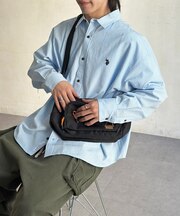 【U.S. POLO ASSN.】シアサッカー長袖シャツ