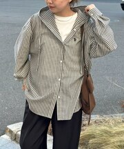 【U.S. POLO ASSN.】フードチェックシャツ
