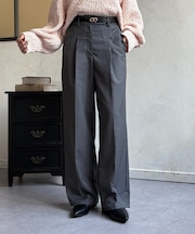 センタープレスストレートスラックス