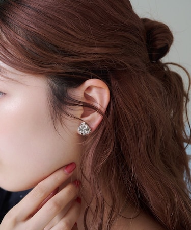 【Kastane】ローズイヤリング