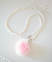 【Kastane】ファーチャーム&パールショルダーSET